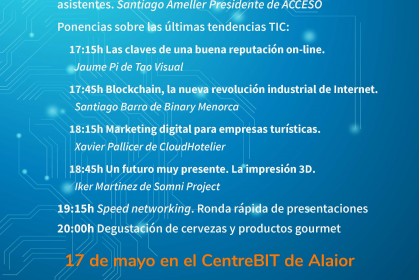 Programa Jornada Tendencias TIC 17 de mayo